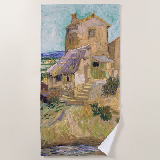 Vincent van Gogh - De Oude Molen Strandlaken (Voorkant)