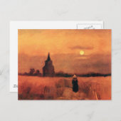 Vincent van Gogh - de oude toren op de velden Briefkaart (Voorkant / Achterkant)