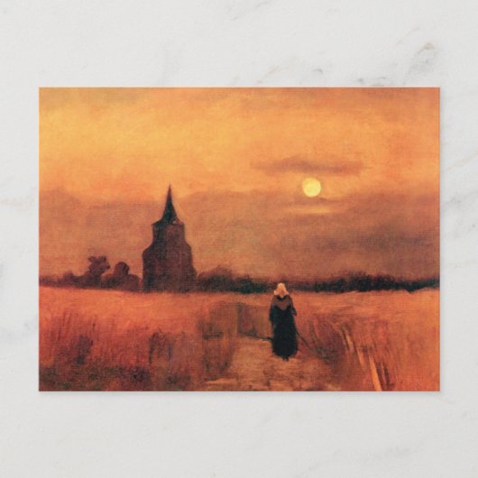 Vincent van Gogh - de oude toren op de velden Briefkaart (Voorkant)