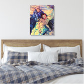 Vincent Van Gogh - de Pieta - Jesus & Virgin Mary Canvas Afdruk (Insitu (Slaapkamer))