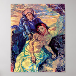 Vincent Van Gogh - de Pieta - Jesus & Virgin Mary Poster
