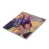 Vincent Van Gogh - de Pieta - Jesus & Virgin Mary Tegeltje (Zijkant)