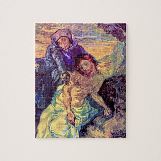 Vincent Van Gogh - De Pietà - Jezus & Maagd Maria Legpuzzel (Verticaal)