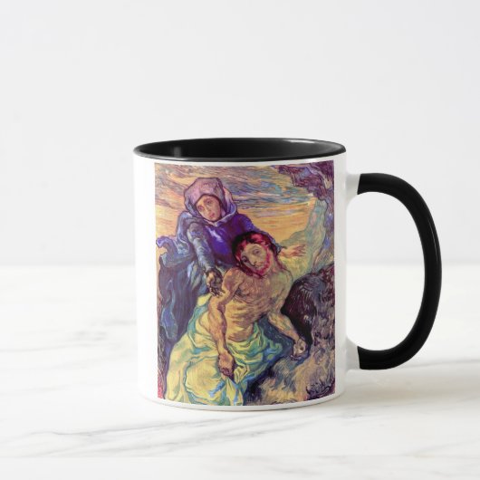 Vincent Van Gogh - De Pietà - Jezus & Maagd Maria Mok (Rechts)