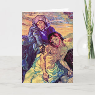 Vincent Van Gogh - de Pieta - Jezus & Maagd Mary Feestdagen Kaart