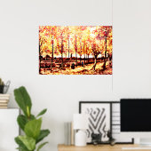 Vincent Van Gogh - De poplars in Nuenen 2 Poster (Thuiskantoor)