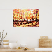 Vincent Van Gogh - De poplars in Nuenen 2 Poster (Keuken)