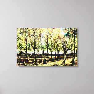 Vincent Van Gogh - De poplars in Nuenen 3 Canvas Afdruk