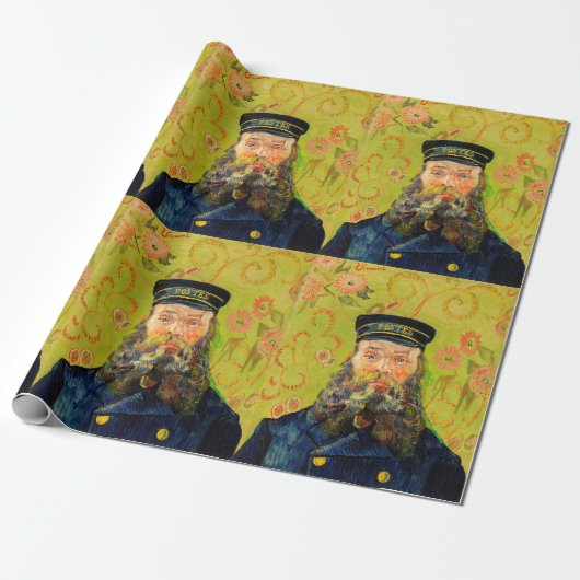 Vincent Van Gogh De Postbode Joseph Roulin Cadeaupapier (Uitgerold)