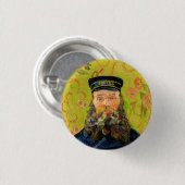 Vincent Van Gogh De Postbode Joseph Roulin Ronde Button 3,2 Cm (Voorkant /achterkant)