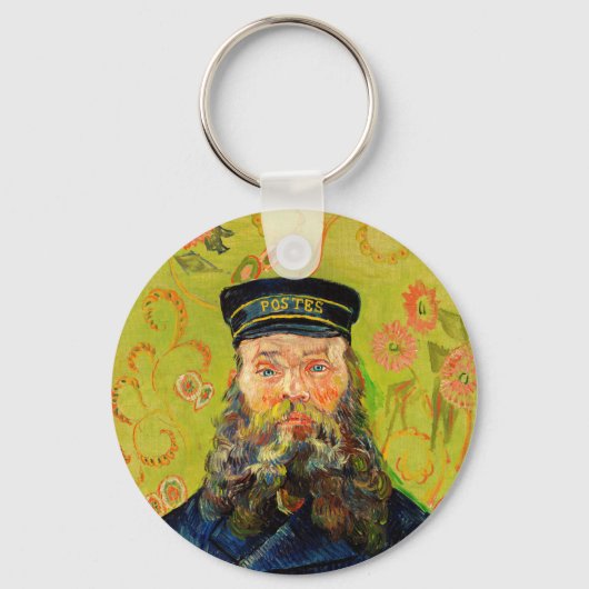 Vincent Van Gogh De Postbode Joseph Roulin Sleutelhanger (Voorkant)