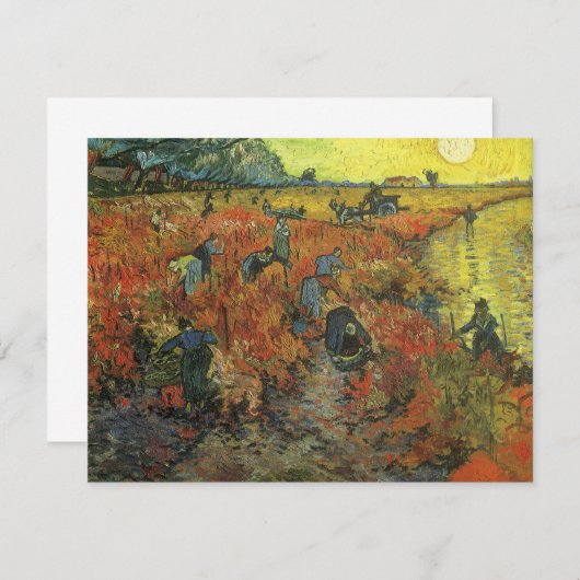 Vincent van Gogh - De Rode Vineyard (Voorkant / Achterkant)