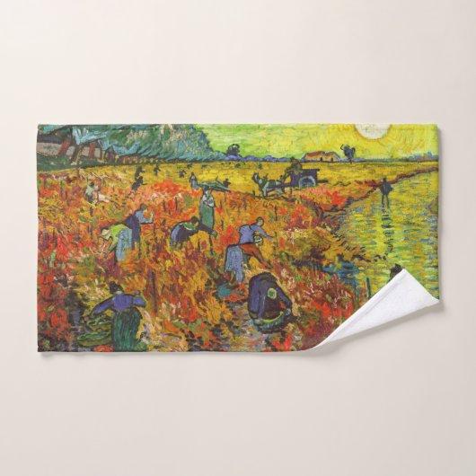 Vincent van Gogh - De Rode Vineyard Bad Handdoek (Handdoek)