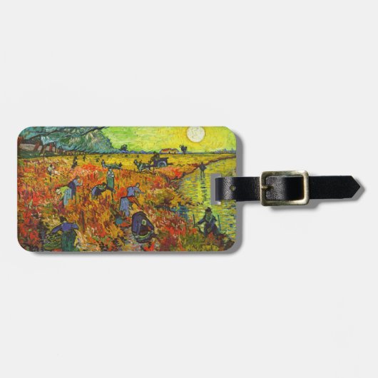 Vincent van Gogh - De Rode Vineyard Bagagelabel (Voorkant horizontaal)