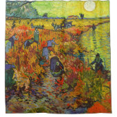 Vincent van Gogh - De Rode Vineyard Douchegordijn (Voorkant)