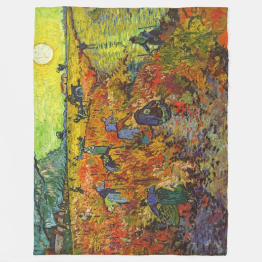 Vincent van Gogh - De Rode Vineyard Fleece Deken (Voorkant)