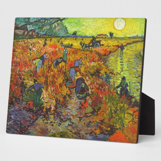Vincent van Gogh - De Rode Vineyard Fotoplaat (Zijkant)