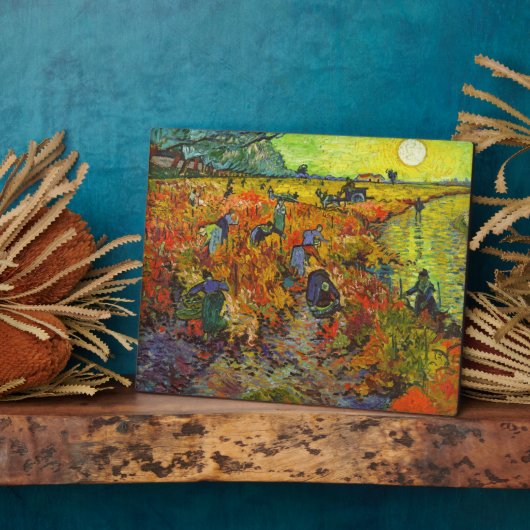 Vincent van Gogh - De Rode Vineyard Fotoplaat (Zijkant)