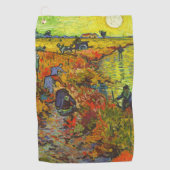 Vincent van Gogh - De Rode Vineyard Golfhanddoek (Voorkant)