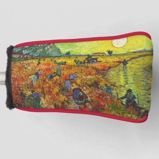 Vincent van Gogh - De Rode Vineyard Golfheadcover (Voorkant)