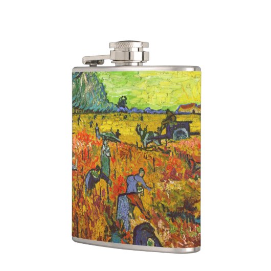 Vincent van Gogh - De Rode Vineyard Heupfles (Links)