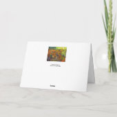 Vincent van Gogh - De Rode Vineyard Kaart (Achterkant)