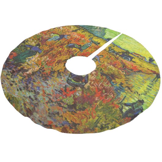 Vincent van Gogh - De Rode Vineyard Kerstboom Rok (Gekanteld)