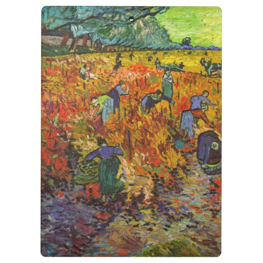 Vincent van Gogh - De Rode Vineyard Klembord (Achterkant)