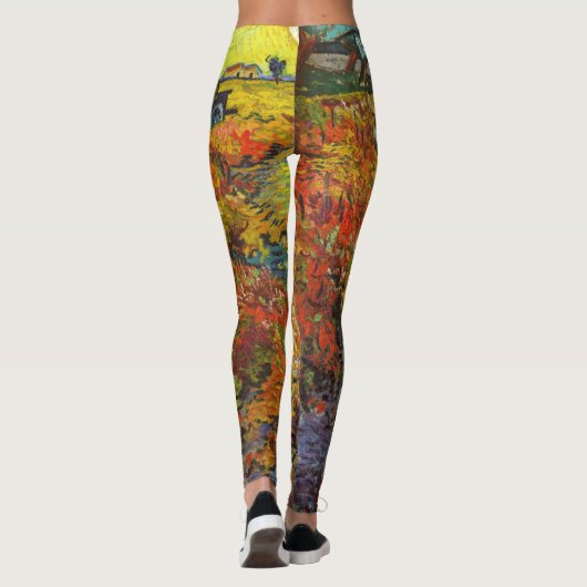 Vincent van Gogh - De Rode Vineyard Leggings (Achterkant)