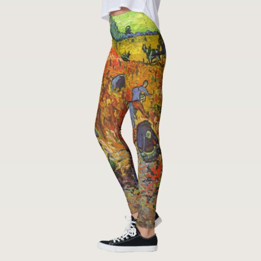 Vincent van Gogh - De Rode Vineyard Leggings (Links)