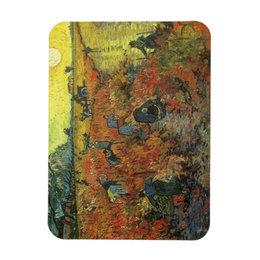 Vincent van Gogh - De Rode Vineyard Magneet (Verticaal)