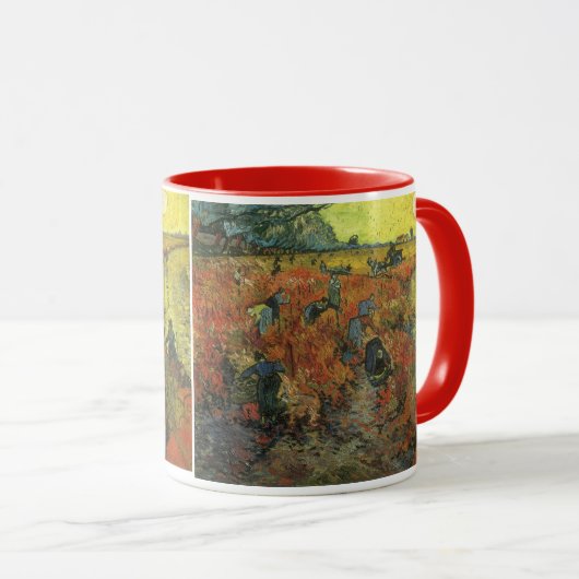 Vincent van Gogh - De Rode Vineyard Mok (Voorkant rechts)