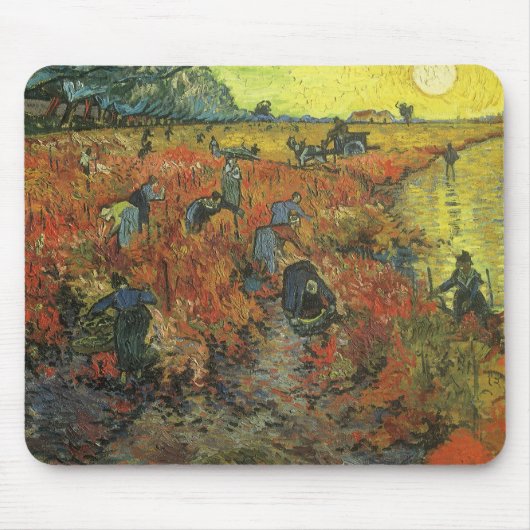 Vincent van Gogh - De Rode Vineyard Muismat (Voorkant)