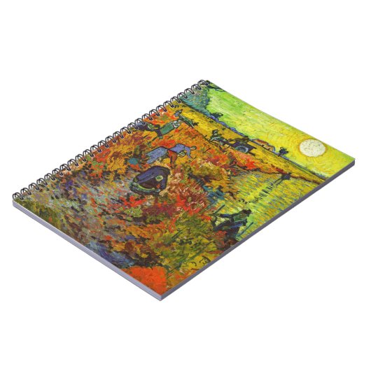 Vincent van Gogh - De Rode Vineyard Notitieboek (Linkerzijde)