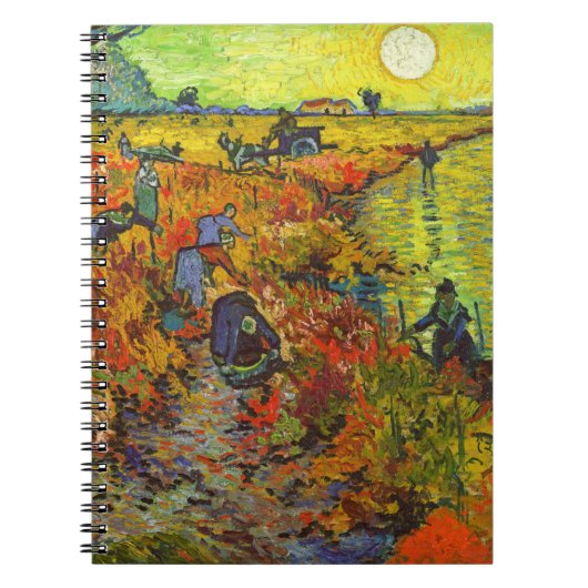Vincent van Gogh - De Rode Vineyard Notitieboek (Voorkant)