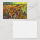 Vincent van Gogh - De Rode Vineyard Notitiekaartje (Voorkant / Achterkant)