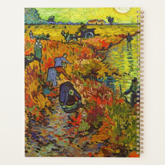 Vincent van Gogh - De Rode Vineyard Planner (Achterkant)