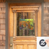 Vincent van Gogh - De Rode Vineyard Raamsticker (Huis Deur)