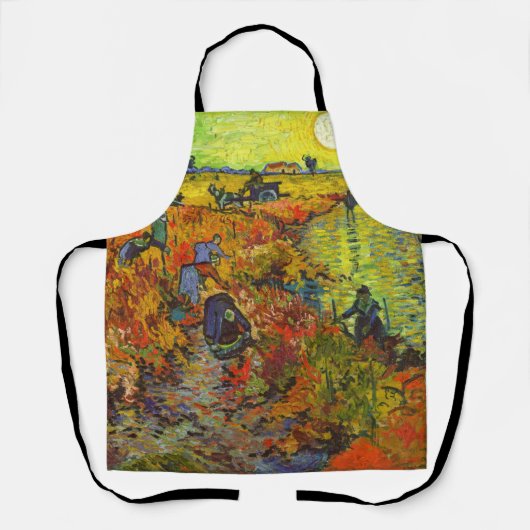 Vincent van Gogh - De Rode Vineyard Schort (Voorkant)