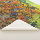 Vincent van Gogh - De Rode Vineyard Sherpa Deken (3/4)