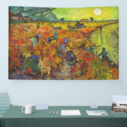 Vincent van Gogh - De Rode Vineyard Spandoek (Beurs)