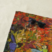 Vincent van Gogh - De Rode Vineyard Strandlaken (In situ)