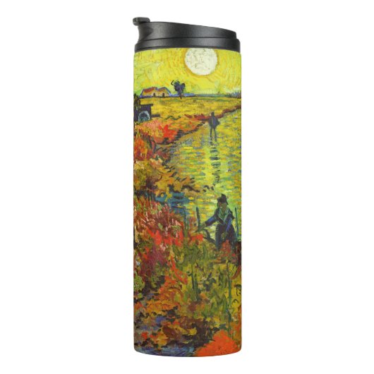 Vincent van Gogh - De Rode Vineyard Thermosbeker (Geroteerd rechts)