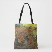 Vincent van Gogh - De Rode Vineyard Tote Bag (Voorkant)