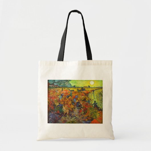Vincent van Gogh - De Rode Vineyard Tote Bag (Voorkant)