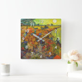 Vincent van Gogh - De Rode Vineyard Vierkante Klok (Huis)