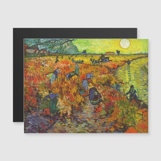 Vincent van Gogh - De Rode Wijngaard (Voorkant / Achterkant)