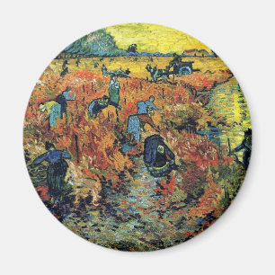 Vincent Van Gogh - De rode wijngaard bij Arles Sch Magneet