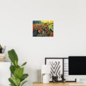Vincent Van Gogh - De rode wijngaard bij Arles sch Poster (Thuiskantoor)