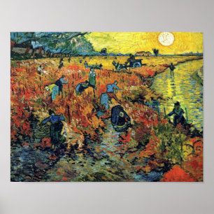 Vincent Van Gogh - De rode wijngaard bij Arles sch Poster